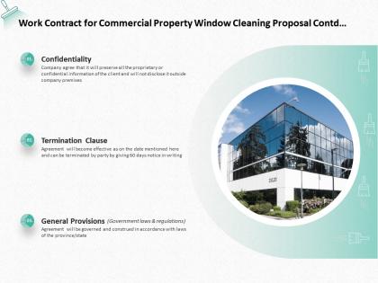 Work contract for commercial property window cleaning proposal contd ppt slides