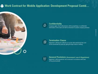 Work contract for mobile application development proposal contd ppt file aids