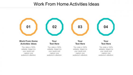 Work from home activities ideas ppt powerpoint presentation model background cpb