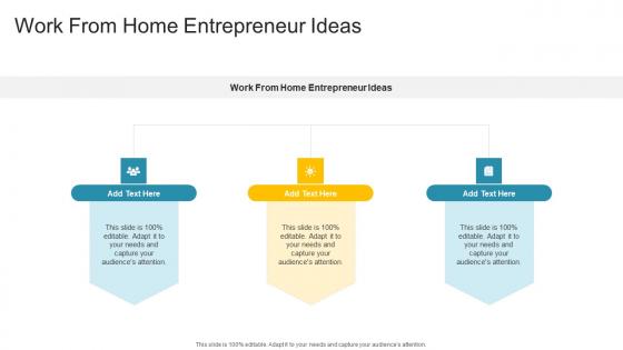 Work From Home Entrepreneur Ideas In Powerpoint And Google Slides Cpb