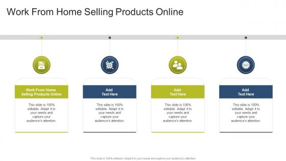 Work From Home Selling Products Online In Powerpoint And Google Slides Cpb