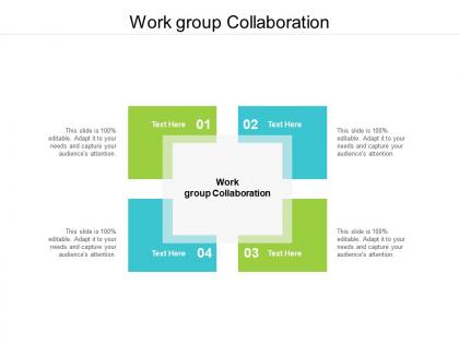 Work group collaboration ppt powerpoint presentation portfolio clipart images cpb