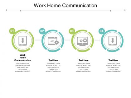 Work home communication ppt powerpoint presentation gallery demonstration cpb