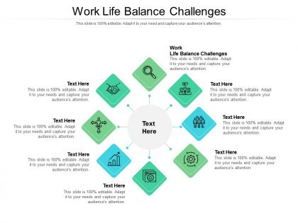 Work life balance challenges ppt powerpoint presentation portfolio grid cpb