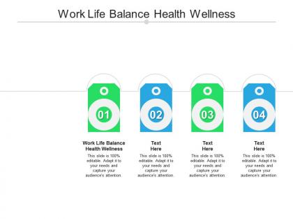 Work life balance health wellness ppt powerpoint presentation pictures portrait cpb