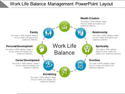 Work life balance management powerpoint layout
