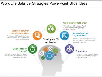 Work life balance strategies powerpoint slide ideas