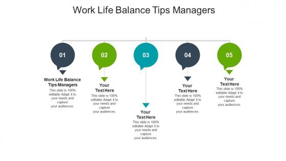 Work life balance tips managers ppt powerpoint presentation file summary cpb