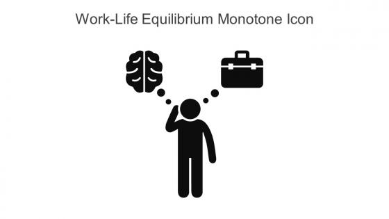 Work Life Equilibrium Monotone Icon In Powerpoint Pptx Png And Editable Eps Format