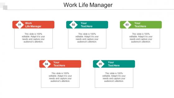 Work Life Manager Ppt Powerpoint Presentation Icon Visuals Cpb