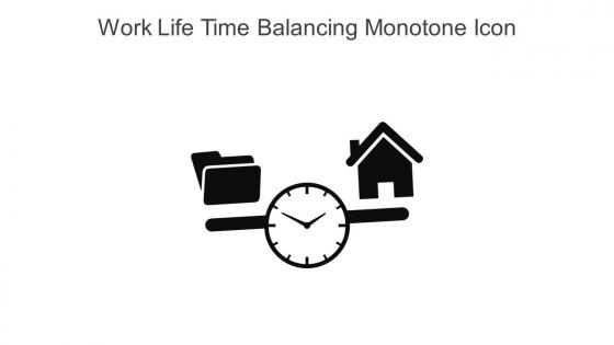 Work Life Time Balancing Monotone Icon In Powerpoint Pptx Png And Editable Eps Format