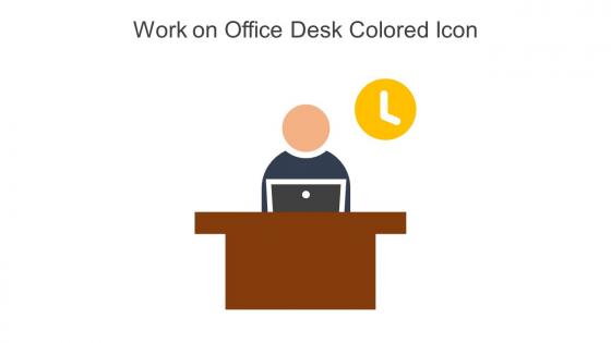 Work On Office Desk Colored Icon In Powerpoint Pptx Png And Editable Eps Format