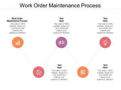 Work order maintenance process ppt powerpoint presentation gallery background cpb