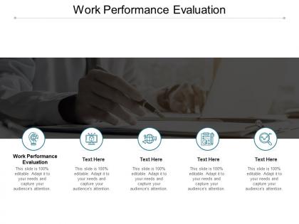 Work performance evaluation ppt powerpoint presentation inspiration templates cpb