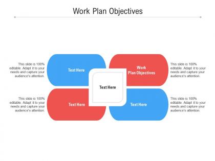 Work plan objectives ppt powerpoint presentation layouts icons cpb