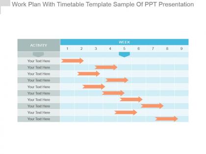 Work plan with timetable template sample of ppt presentation