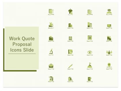 Work quote proposal icons slide ppt powerpoint presentation slides portrait