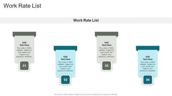 Work Rate List In Powerpoint And Google Slides Cpb