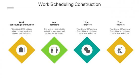 Work scheduling construction ppt powerpoint presentation icon infographic template cpb