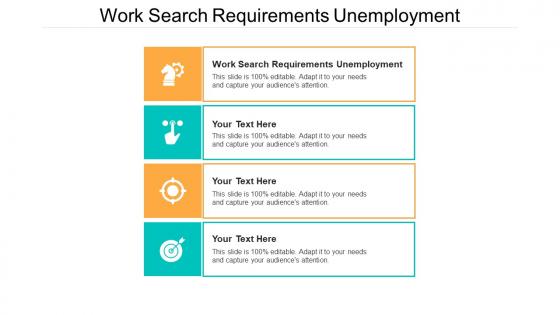 Work search requirements unemployment ppt powerpoint presentation design cpb