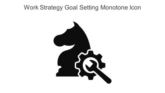 Work Strategy Goal Setting Monotone Icon In Powerpoint Pptx Png And Editable Eps Format