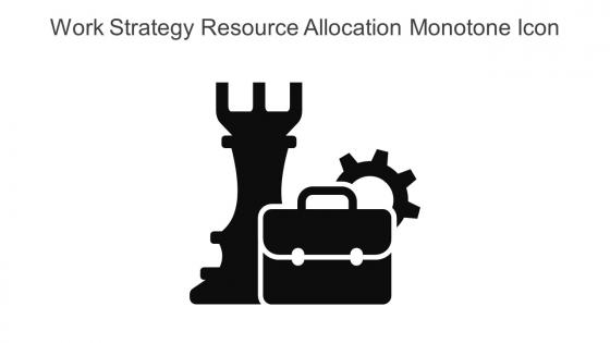 Work Strategy Resource Allocation Monotone Icon In Powerpoint Pptx Png And Editable Eps Format