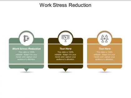 Work stress reduction ppt powerpoint presentation icon format ideas cpb