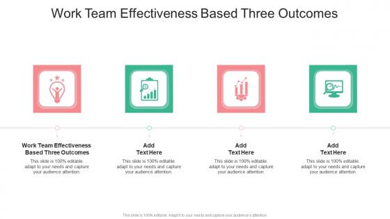 Work Team Effectiveness Based Three Outcomes In Powerpoint And Google Slides Cpb