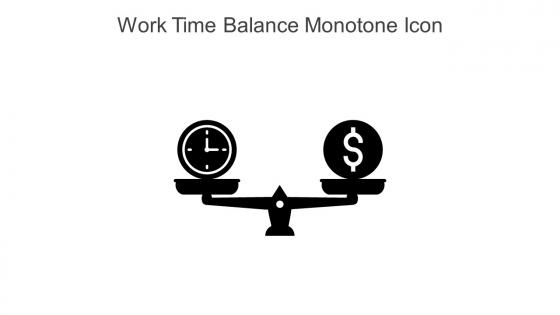 Work Time Balance Monotone Icon In Powerpoint Pptx Png And Editable Eps Format