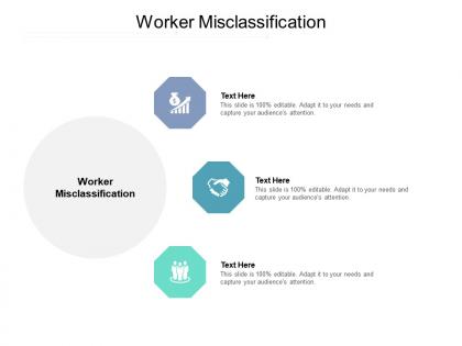 Worker misclassification ppt powerpoint presentation icon guidelines cpb