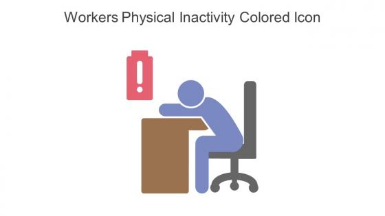 Workers Physical Inactivity Colored Icon In Powerpoint Pptx Png And Editable Eps Format