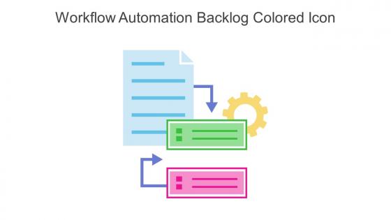 Workflow Automation Backlog Colored Icon In Powerpoint Pptx Png And Editable Eps Format