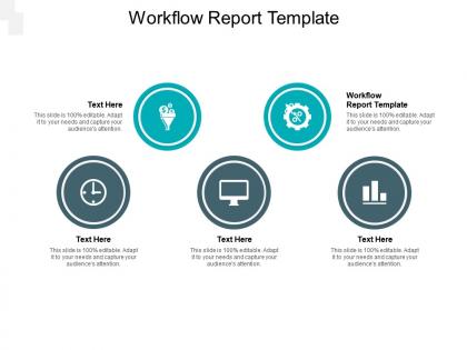 Workflow report template ppt powerpoint presentation ideas guidelines cpb