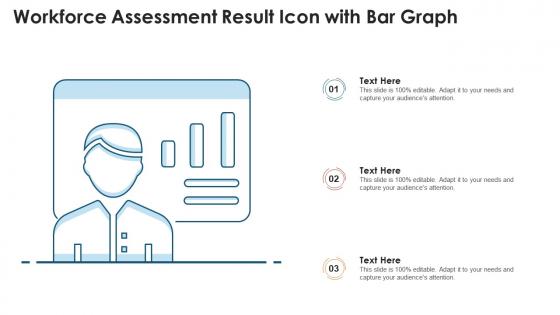 Workforce assessment result icon with bar graph