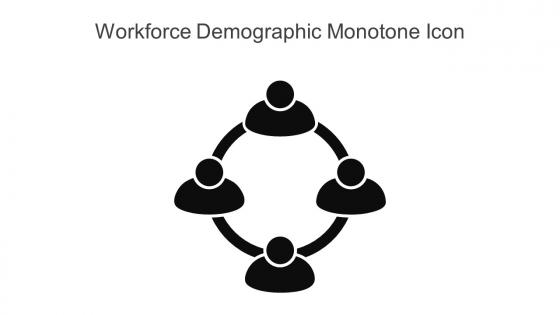 Workforce Demographic Monotone Icon In Powerpoint Pptx Png And Editable Eps Format