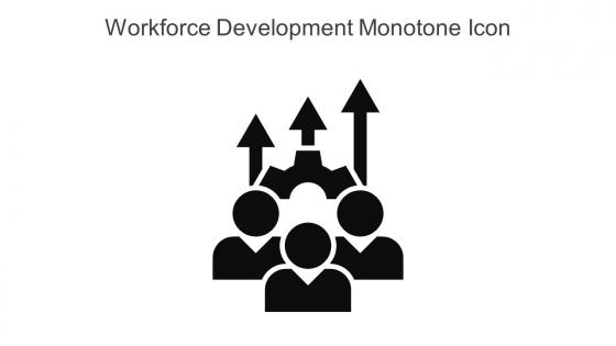 Workforce Development Monotone Icon In Powerpoint Pptx Png And Editable Eps Format