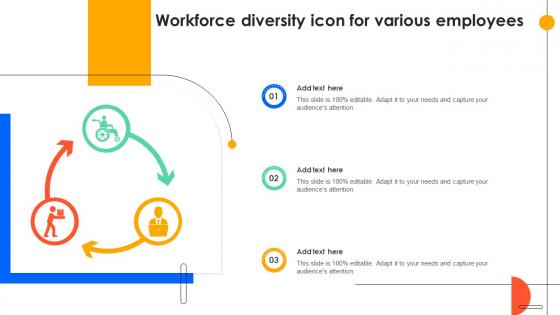 Workforce Diversity Icon For Various Employees