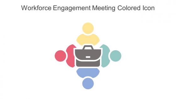 Workforce Engagement Meeting Colored Icon In Powerpoint Pptx Png And Editable Eps Format