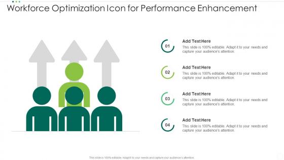 Workforce Optimization Icon For Performance Enhancement