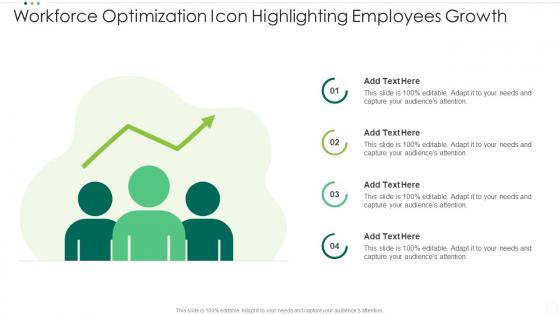 Workforce Optimization Icon Highlighting Employees Growth