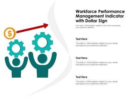 Workforce Performance Management Indicator With Dollar Sign