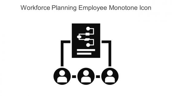 Workforce Planning Employee Monotone Icon In Powerpoint Pptx Png And Editable Eps Format