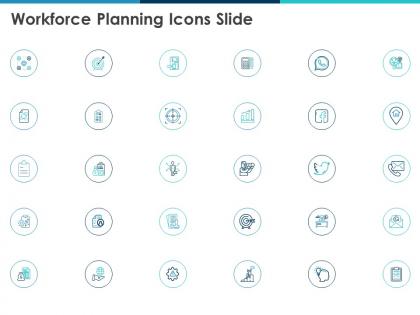 Workforce planning icons slide ppt powerpoint presentation portfolio graphics tutorials