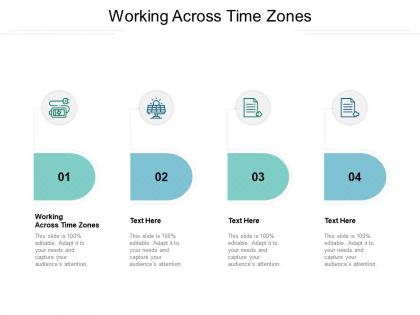 Working across time zones ppt powerpoint presentation pictures designs download cpb
