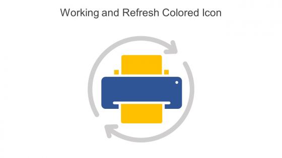 Working And Refresh Colored Icon In Powerpoint Pptx Png And Editable Eps Format