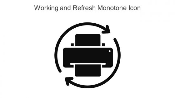 Working And Refresh Monotone Icon In Powerpoint Pptx Png And Editable Eps Format