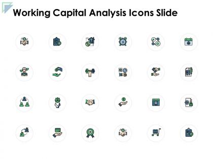Working capital analysis icons slide financials c228 ppt powerpoint presentation gallery structure