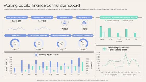 Working Capital Finance Control Dashboard Corporate Finance Mastery Maximizing FIN SS