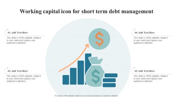 Working Capital Icon For Short Term Debt Management