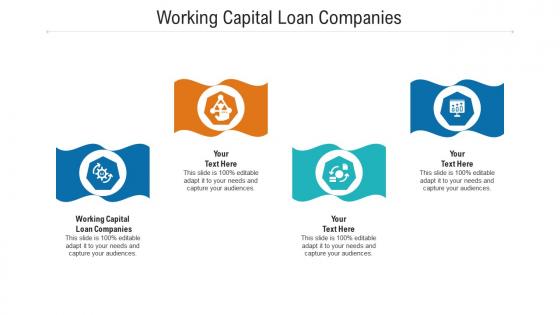 Working capital loan companies ppt powerpoint presentation show templates cpb